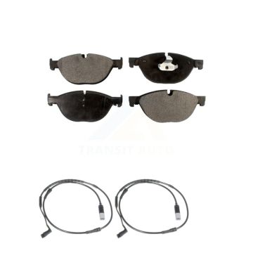 Front Ceramic Disc Brake Pads And Wear Sensors Kit For 2009 BMW 750i 750Li KTW-100944