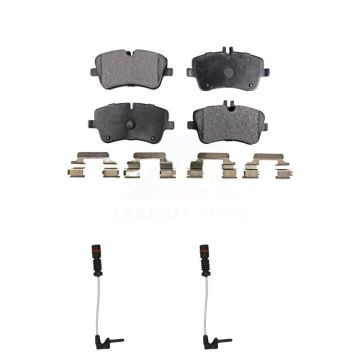 Front Ceramic Brake Pad And Wear Sensor Kit For 2003 Mercedes-Benz CLK320 Coupe with 3.2L KTW-100959