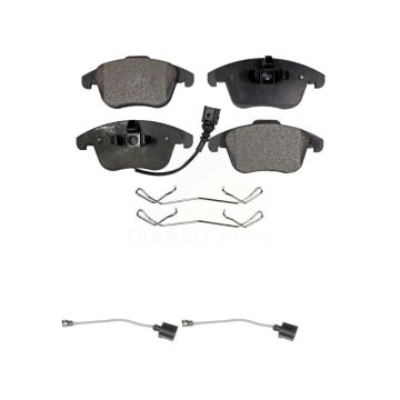 Front Ceramic Disc Brake Pads And Extra Wear Sensors Kit For Volkswagen Tiguan Limited KTW-100968