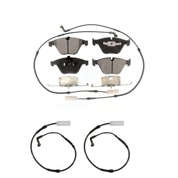 Front Ceramic Disc Brake Pads And Extra Wear Sensors Kit For 2008 BMW 328i 3.0L KTW-100999