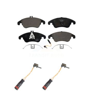 Front Ceramic Brake Pads Extra Wear Sensor Kit For Mercedes-Benz C300 E350 C350 E550 E250 KTW-101006