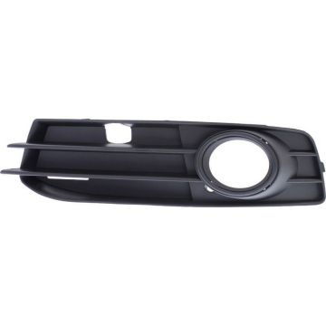 Bumper Insert Front Left w/Sport Pkg Fog Lamp Bezel Black Trim for Audi A3 2009-2013