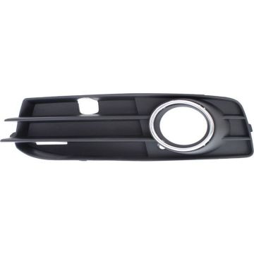 Bumper Insert Front Left w/Sport Pkg Fog Lamp Bezel Chrome Trim for Audi A3 2009-2013