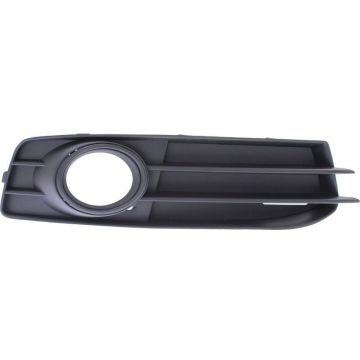 Bumper Insert Front Right w/Sport Pkg Fog Lamp Bezel Black Trim for Audi A3 2009-2013