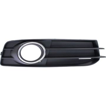 Bumper Insert Front Right w/Sport Pkg Fog Lamp Bezel Chrome Trim for Audi A3 2009-2013