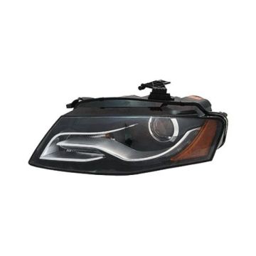 Headlight Assembly Composite Left Xenon w/o Curve Lighting for Audi A4 S4