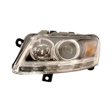 Headlight Assembly Composite Left Xenon w/Auto Level Lamps w/o Curve Lighting for Audi A6 2009-2011