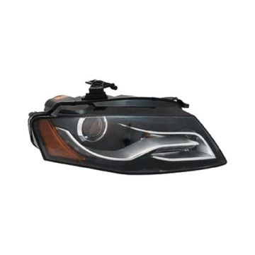Headlight Assembly Composite Right Xenon w/o Curve Lighting for Audi A4 S4