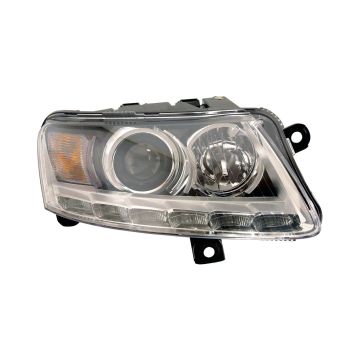 Headlight Assembly Composite Right Xenon w/Auto Level Lamps w/o Curve Lighting for Audi A6 2009-2011