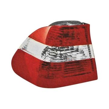 Tail Light Assembly Left E46 Body Mounted w/Red & Clear Lenses for BMW 325i 330i