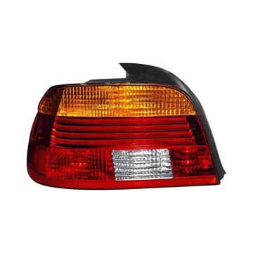 Tail Light Housing Left w/Amber Turn Signal Lens Includes Lens for BMW 530i 540i 525i