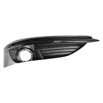 Bumper Insert Front Right Fog Lamp Bezel w/Fog Lamps w/Chrome/Argent Grille for Chrysler 200 2011-2014