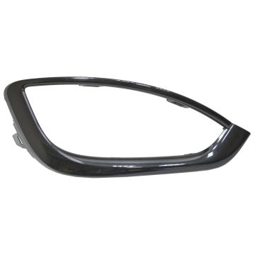 Bumper Cover Molding Front Right Fog Lamp Opening Trim w/Fog Lamps Black for Chrysler Pacifica 2017-2020