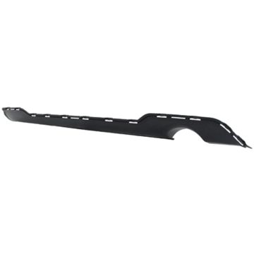 Bumper Valance / Grille Kit Rear Single Exhaust Matte Dark Gray Panel CAPA for Dodge Avenger 2011-2014