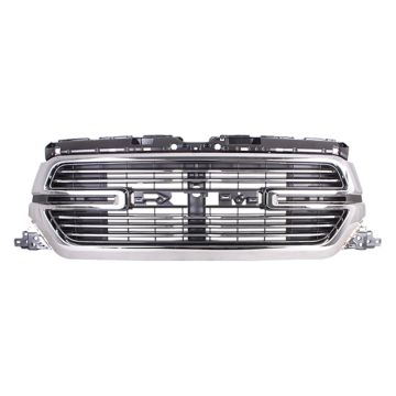 Grille Assembly w/Surround View Camera Chrome for Ram 1500 Laramie 2019-2022