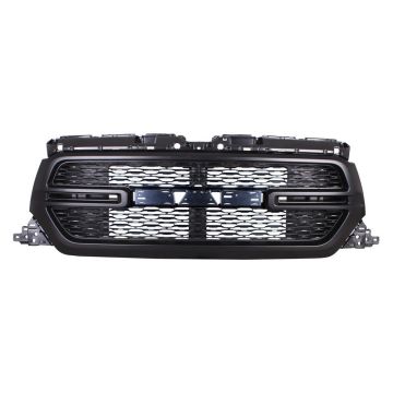Grille Assembly w/o Surround View Black for Ram 1500 2019-2024
