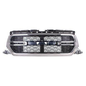 Grille Assembly w/o Surround View Chrome for Ram 1500 2019-2024