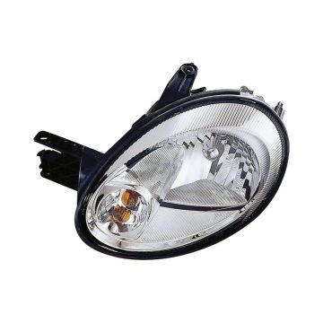 Headlight Assembly Composite Left w/o Headlamp Level System From 5/12/03 w/Chrome Bezel Includes Bulb for Dodge Neon 2003-2005