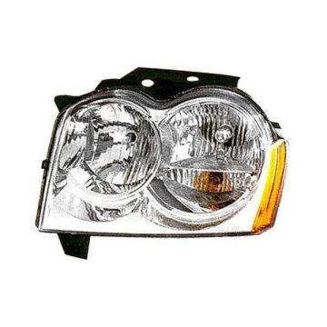 Headlight Assembly Composite Left w/o Bulbs or Sockets for Jeep Grand Cherokee 2005-2007