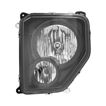 Headlight Assembly Composite Left w/Black Bezel for Jeep Liberty 2010-2012