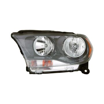 Headlight Assembly Composite Left Halogen Black Trim for Dodge Durango 2011-2013