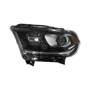 Headlight Assembly Composite Left Halogen w/o DRL Black Trim for Dodge Durango 2016-2020