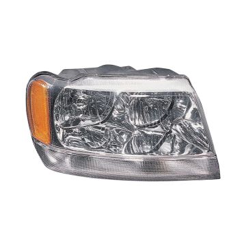 Headlight Assembly Composite Right for Jeep Grand Cherokee Limited Overland 1999-2004