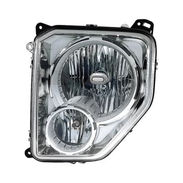 Headlight Assembly Composite Right w/Fog Lamps Oval Bulb Shield for Jeep Liberty 2008-2012
