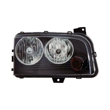Headlight Assembly Composite Right Halogen for Dodge Charger 2008-2010