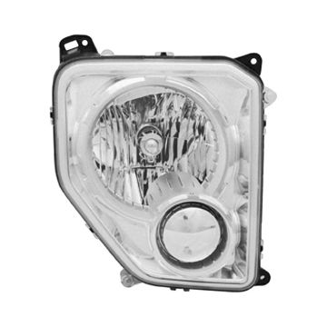 Headlight Assembly Composite Right w/o Fog Lamps Oval Bulb Shield for Jeep Liberty 2008-2012