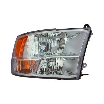 Headlight Assembly Composite Right Halogen w/o Daytime Running Lamps Chrome for Ram 1500 2500 3500 1500 Classic