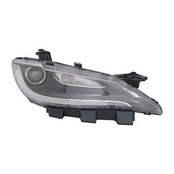 Headlight Assembly Composite Right Halogen w/o LED DRL Chrome Trim for Chrysler 200 2016-2017
