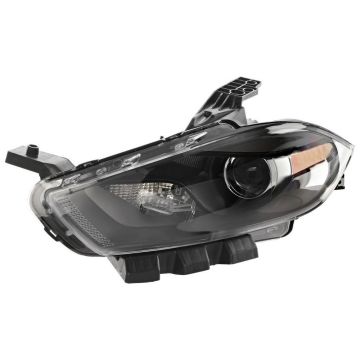 Headlight Lens Housing Left Xenon Black Trim for Dodge Dart 2013-2016
