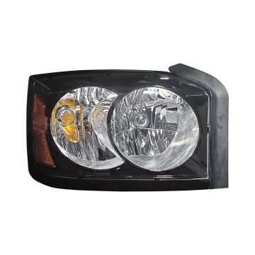 Headlight Lens Housing Right w/Black Bezel for Dodge Dakota 2006-2007