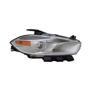 Headlight Lens Housing Right Halogen Chrome Bezel for Dodge Dart 2016