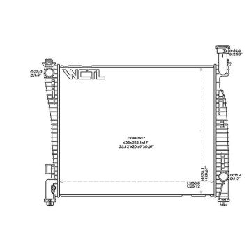 Radiator Standard Duty for Dodge Durango Jeep Grand Cherokee