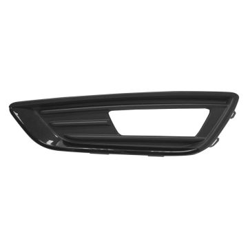 Bumper Insert Front Left w/Midnight Black Pkg Outer Grille Black Trim for Ford Focus SE 2015-2016