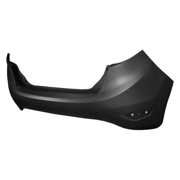 Bumper Cover Rear w/o Lower Molding Holes w/o Rear Object Sensors [marked To Cut] Primed for Ford Fiesta Hatchback 2011-2019