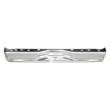 Bumper Face Bar Rear Step Type w/o Rear Object Sensors Chrome for Ford E-150 E-250 E-350 E-450 E-550