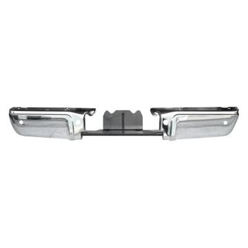 Bumper Face Bar Rear w/Rear Object Sensors Chrome for Ford F-250 Super Duty F-350 Super Duty