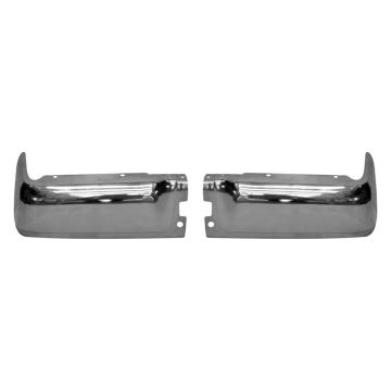 Bumper Face Bar Rear w/o Rear Object Sensors Chrome for Ford F-150 2009-2014