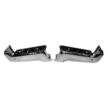 Bumper Face Bar Rear w/Parking Aid Sensors Chrome for Ford F-250 Super Duty F-350 Super Duty F-450 Super Duty