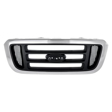 Grille Assembly Black Bars Chrome for Ford Ranger 2004-2005