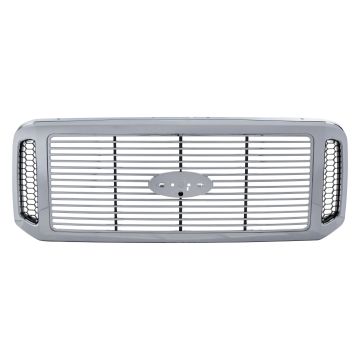 Grille Assembly w/Chrome w/Billet for Ford F-250 Super Duty F-350 Super Duty
