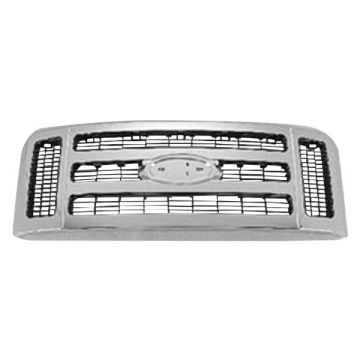 Grille Assembly Chrome for Ford F-250 Super Duty F-350 Super Duty