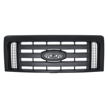 Grille Assembly Textured Horizontal Bars Smooth Frame for Ford F-150 FX4 STX 2009-2014
