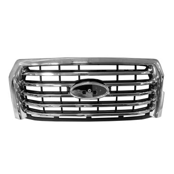 Grille Assembly Billet Style Chrome No. 3 for Ford F-150 2015-2017