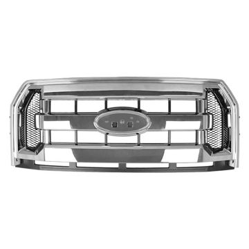 Grille Assembly 3 Bar Style Chrome for Ford F-150 2015-2017