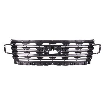 Grille Assembly Grille Reinforcement Carbon Black for Ford Expedition Limited XLT 2018
