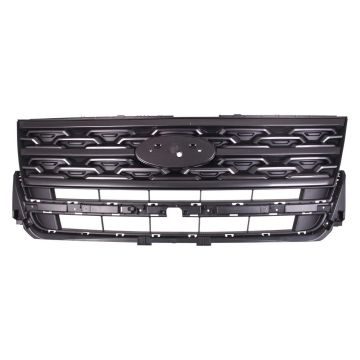 Grille Assembly w/Sport Appearance Pkg Dark Gray Molding for Ford Explorer XLT 2018-2019